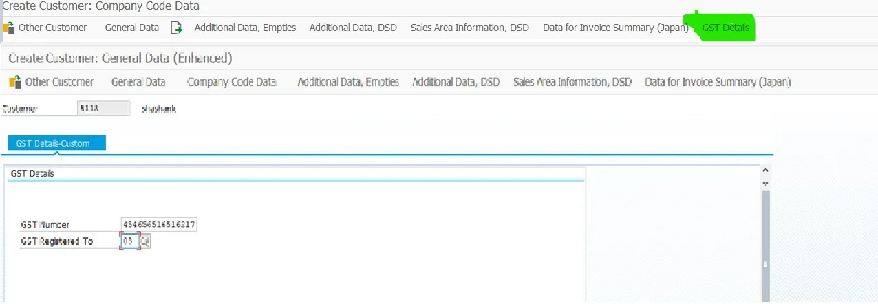 Adding GST Details Adding GST Details