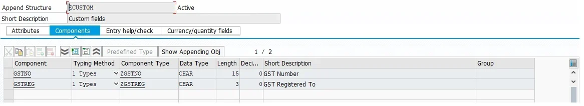 Adding Append structure Adding Append structure
